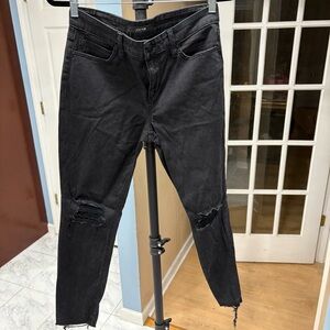 Joe's Jeans Black Distressed Skinny Jeans